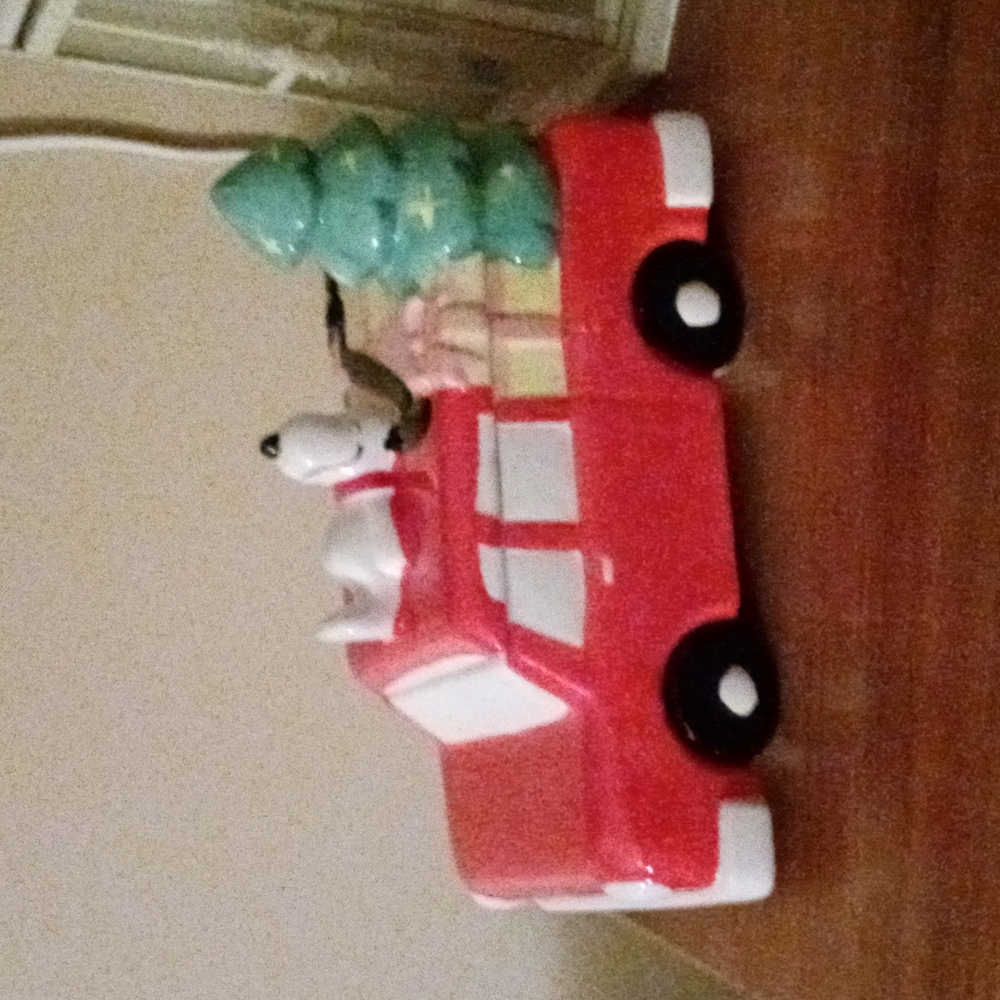 Snoopy Christmas Cookie Jar